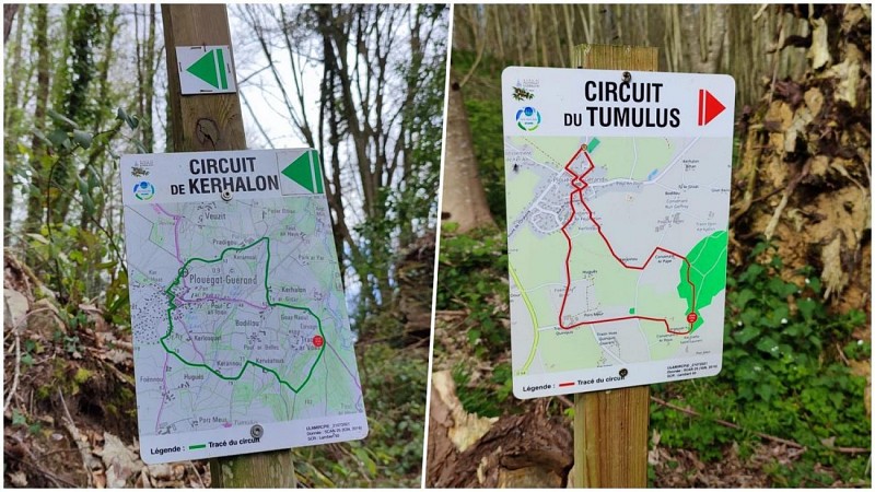 Les deux circuits de la boucle | Plouégat-Guérand