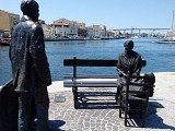 Statues de bronze Le pêcheur et la ramendeuse