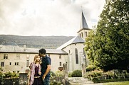 Prieuré et son jardin à la française