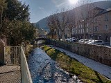 Le bord de la rivière de Meyrueis