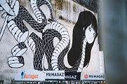 Fresque : La femme Sushi