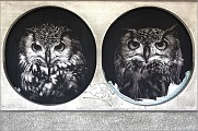Fresque : Les hiboux