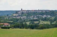 Point de vue de Pouget sur la bastide de Tournon