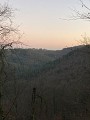 Coucher de soleil hivernal sur le château de Hunebourg