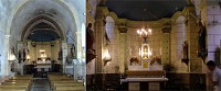 Vues de la nef et du chœur 