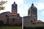 Vue du clocher de l'église 