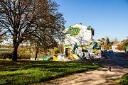 Fresque Murale : Je reste là de Jérôme SOUILLOT