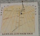 Le cadran solaire de l'église de Cordon