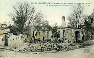 La mairie de Champigny après le bombardement en 1870