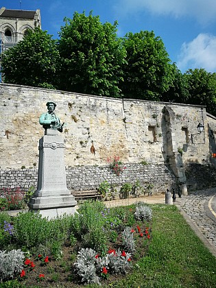 Charles Daubigny - Buste et paysage de neige