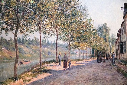 Saint-Mammès et les côteaux de la Celle - Matinée de juin - Alfred Sisley, 1884, Huile sur toile 54x73 cm