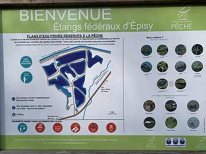 Panneau d'information Etangs fédéraux d'Episy