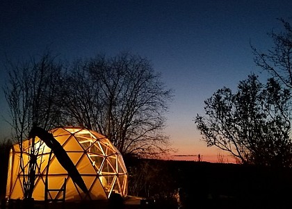 Unusual night in the bird dome