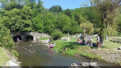 Bath point of the Pont Saint Lambert