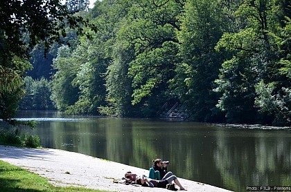 La zone de baignade de la Plage du Pont Saint-Nicolas
