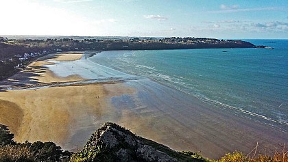 Plestin les greves Le grand rocher | Point de vue sur la baie
