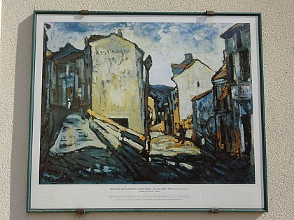 Reproduction du tableau de De Vlaminck « Le village »
