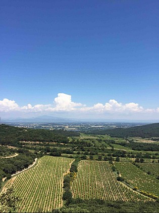 Paysage depuis le château de Gicon