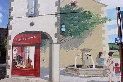 Le mur peint de la Rue nationale