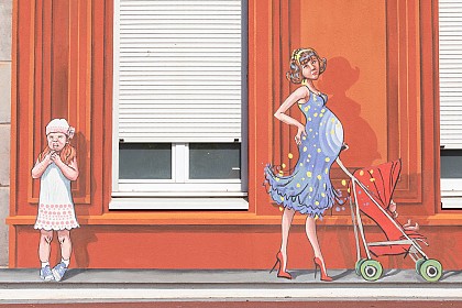 Le mur peint du Pôle santé Notre-Dame