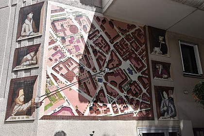 Plan de quartier en mosaïque