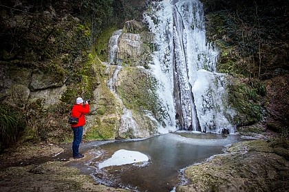 La cascade de la Vallière, Vallon des Faulx, ENS de l'Ain
