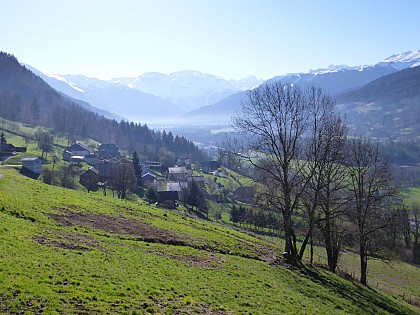 Panorama depuis la route des Gets