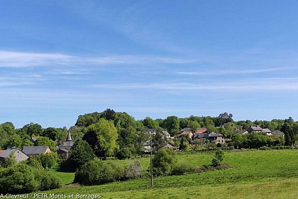 Panorama sur le village de Domps