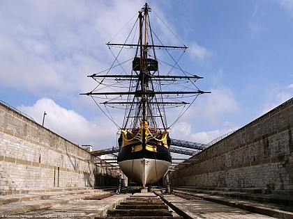 L'Hermione au port de Bayonne