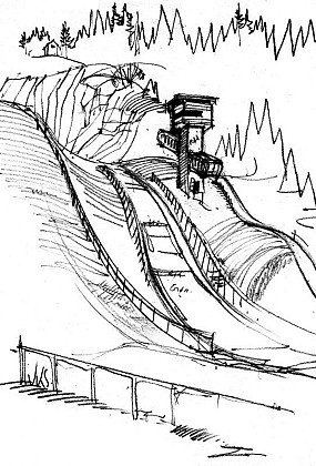 Travel to the world of ski jumping from the belvedere of the Côté Feuillée