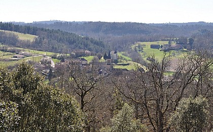 Vue sur le Village de Campagnac les Quercy