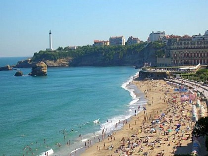 La grande plage de Biarritz