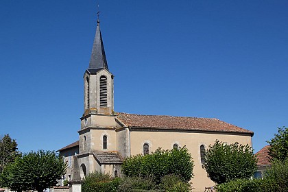 Le bourg de Chamborêt et son église Saint-Antoine de la fin du XIXe siècle
