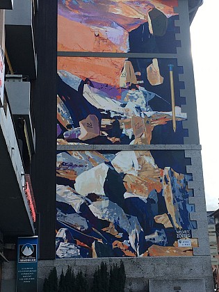 Fresque 2KM3 : Mur de la Poste