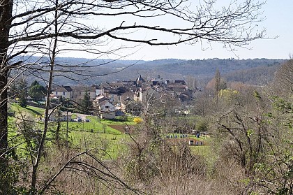 Panorama sur la bastide de Villefranche du Perigord