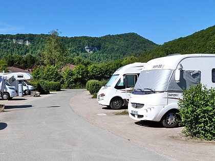 Aire pour camping-car à Baume les Dames