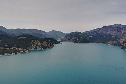 Belvedere overlooking the Lac de Serre-Ponçon dam