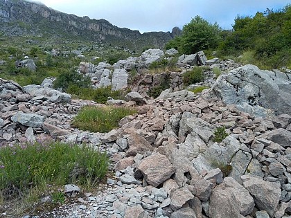 Pink marble quarries
