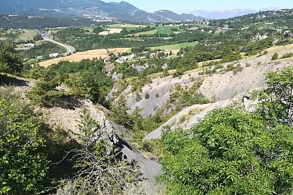 Les terres noires ravinées