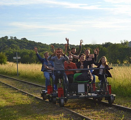 Ferra Botanica, railbike at La Ferté-Gaucher