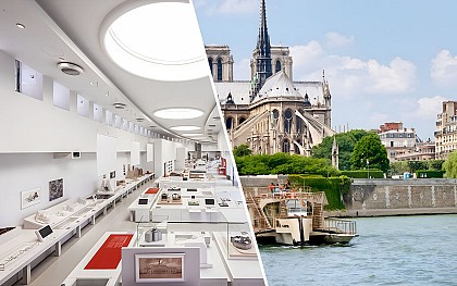 Notre-Dame de Paris Exhibition Tickets + Seine River Cruise or Hosted Eiffel Tower Summit Tour