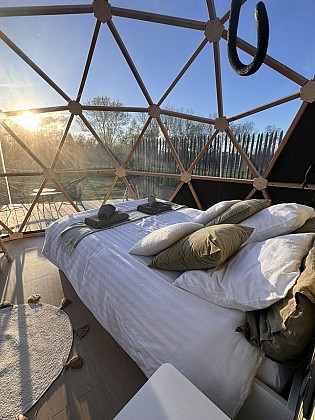Géode étoilée en bord de Loire