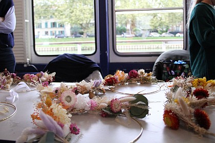 Croisière Atelier - Couronne de fleurs séchées