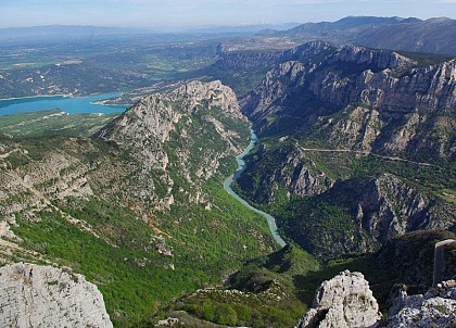 View of the lake and the Gorges