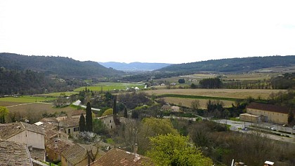 Vignes, combe et Durance