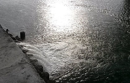 L’exutoire du canal de Craponne