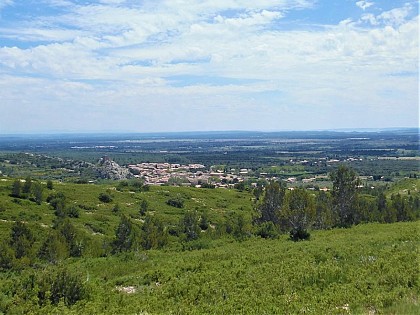 View on the Aureille village