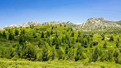 Vue sur les Civadières et les Opies