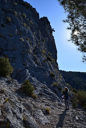 Escalade sur le rocher de l'Aiguille