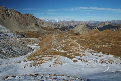 View going up the Col Girardin